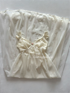 Vanity Fair Cream Maxi Nylon Nightgown size S/small M