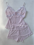 Lila Sheer Chiffon Lounge Set size M