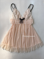 Soft Nude Mesh Babydoll size S/M