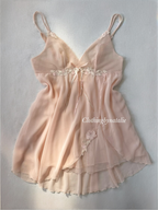 Soft Orange Chiffon Babydoll size M