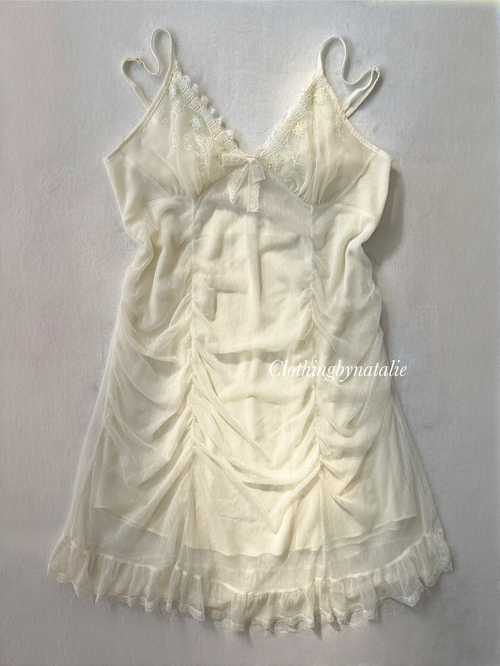 Coquette White Lace Slip size S/small M