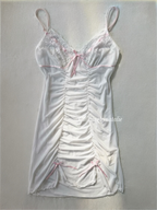 Sheer White Mesh Slip size S