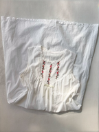 Vintage White Cotton Nightgown size M