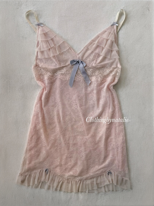 Nude Pink Lace Slip size S