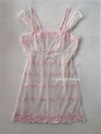 Romantic Sheer Rose Slip size M