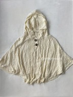 Cream Knit Poncho Size S/M