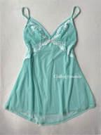 Coquette Teal Mesh Babydoll size S