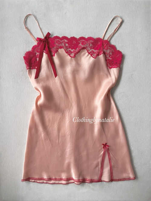 Victoria’s Secret Orange Satin Mini Dress size S