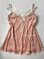 Coquette Orange Satin Babydoll size M