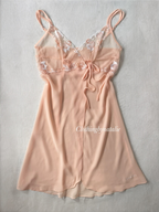 Sheer Orange Chiffon Slip size S/small M