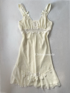 Coquette Cream Satin Lace Dress size S/small M