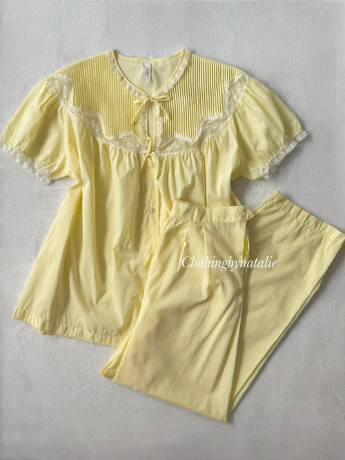 Vintage Barbizon Nylon Cotton Pyjama size M