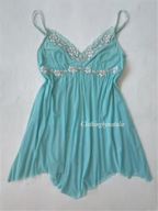 Mermaid Blue Mesh Slip size M