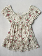 Floral Cream Lace Babydoll size S